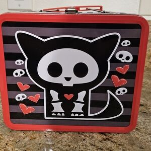Loungefly Skelanimals Kit The Cat Metal Lunch Box Retired Rare Collectable